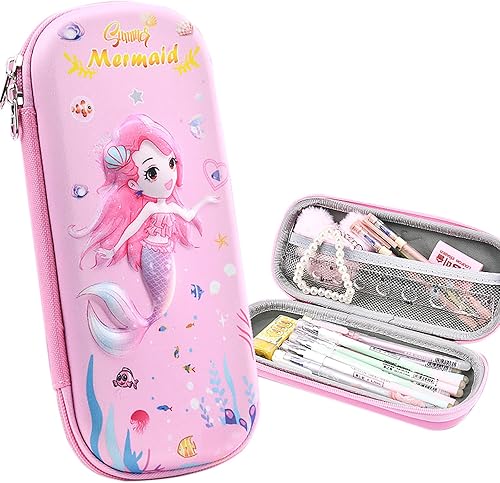 Miniatura 4 de YIKANGHENG 1 paquete de caja de lápices y bolígrafos 3D, caja dura de 9 x 4 x 2 pulgadas para almacenamiento de bolígrafos y marcadores y regalos