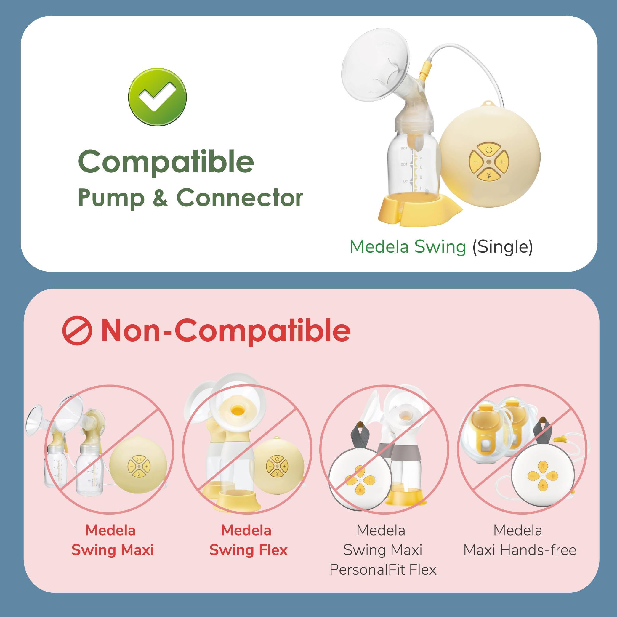 Maymom przewód kompatybilny z laktatorem Medela Swing; zamiennik nr 8007215; BPA free; 1 szt.