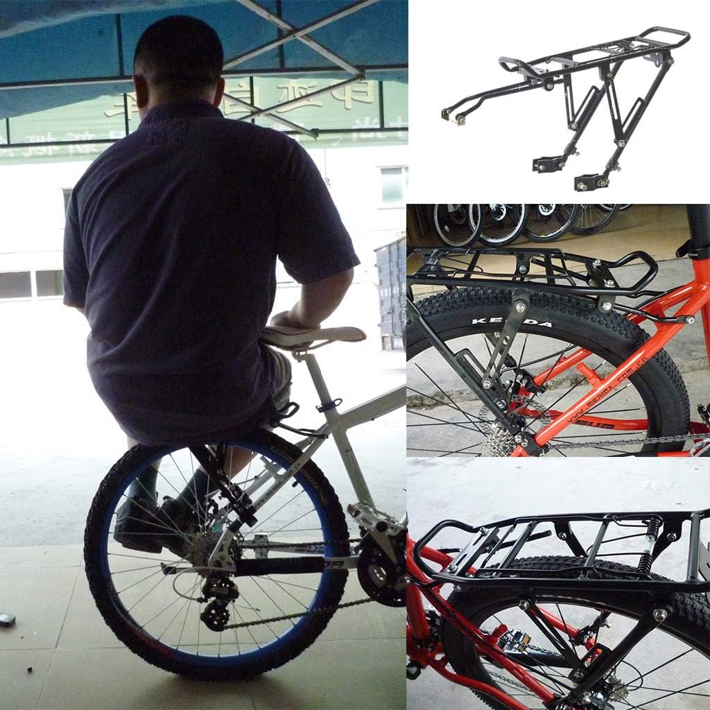Bike Carrier,Bike Accessories, Rear Rack Cargo Rack Shelf Adjustable Cycling Cargo Luggage for Carrier Rack Heavy Duty Holder Stand