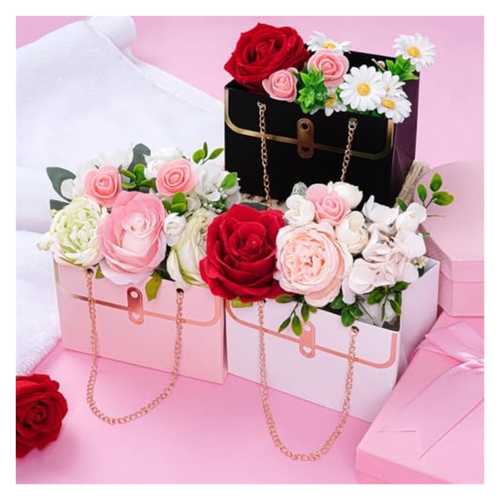 6 Stück Blumenkasten Für Geburtstage Hochzeit | Blumenstrauß, Eimer und Tasche, Blumenkästen, Arrangements, Hochzeit, Muttertag, Geburtstag, Brida
