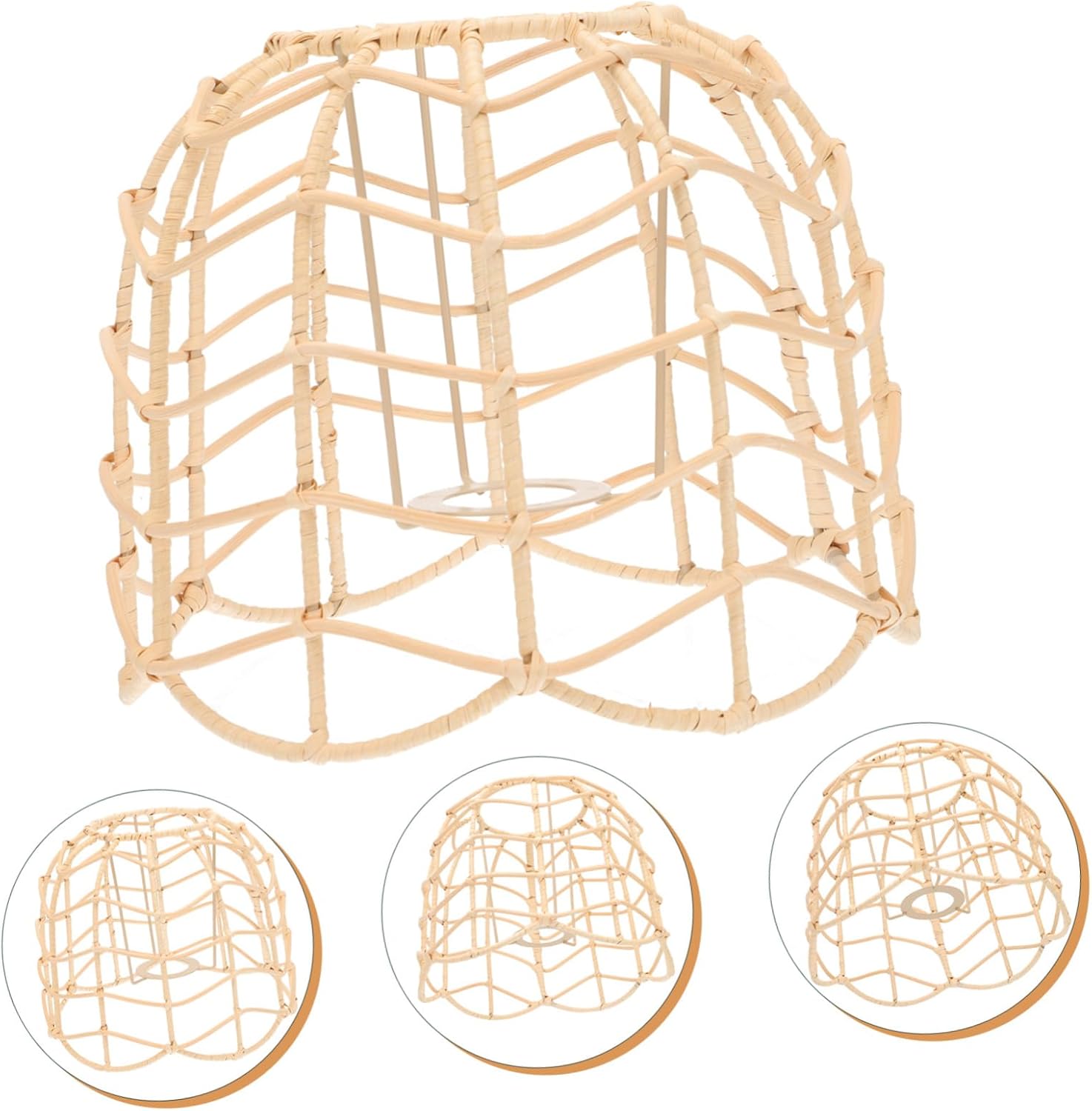 Gadpiparty Boho Decor Pleated Lamp Shade Creative Ceiling Light Cover Chinese Style Hanging Light