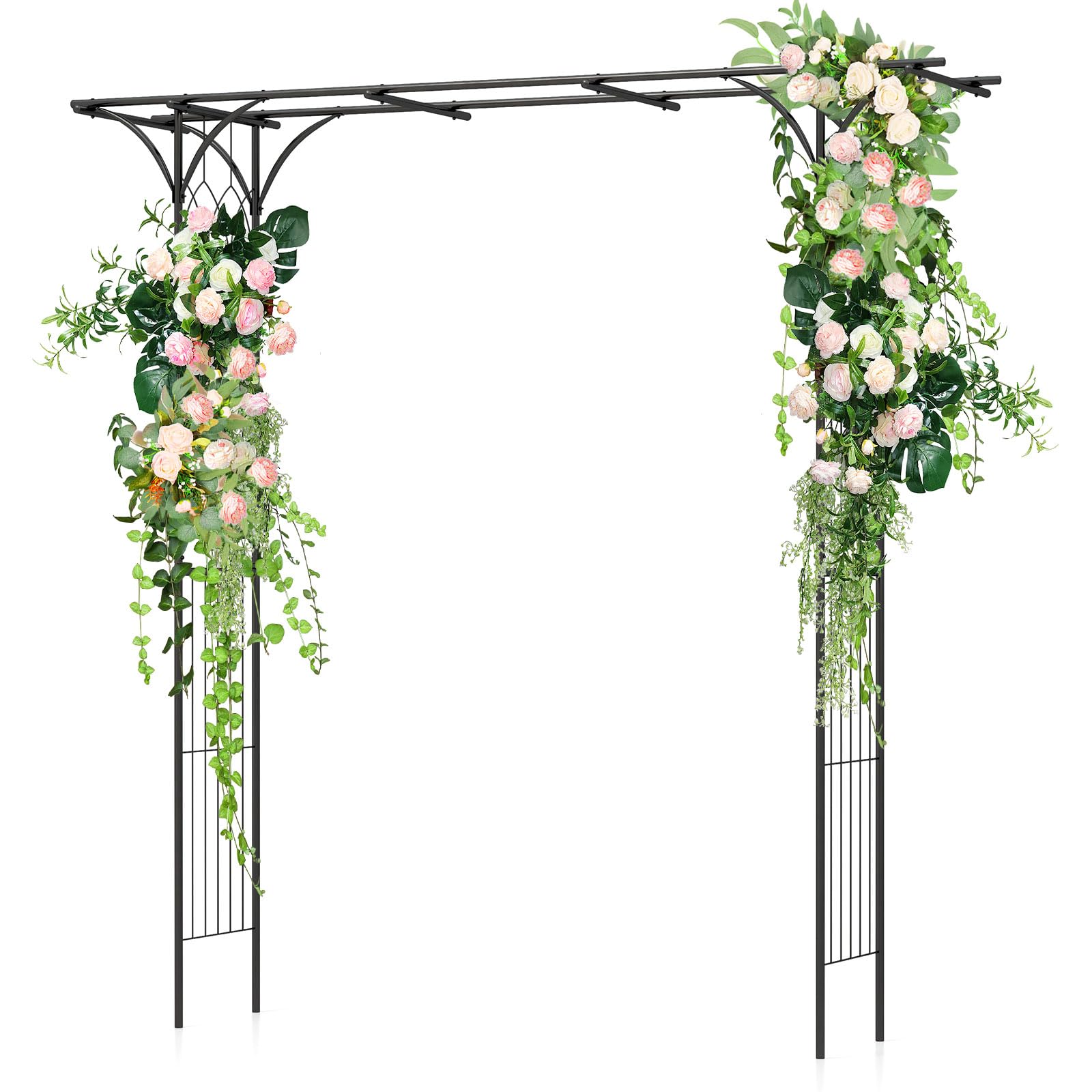 Arco Para Plantas Trepadoras Arco De Jardín De Metal Para Plantas  Trepadoras De Rosas, Cenadores Y Arcos De Jardín, Jaula Tubular Resistente  Para Plantas, Jardín Al Aire Libre Arco Rosal Comprar, image size:1600x1600