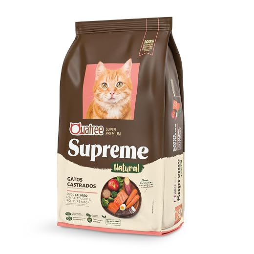 Quatree Supreme Gatos Castrados Salmão e Batata Doce 10,1Kg