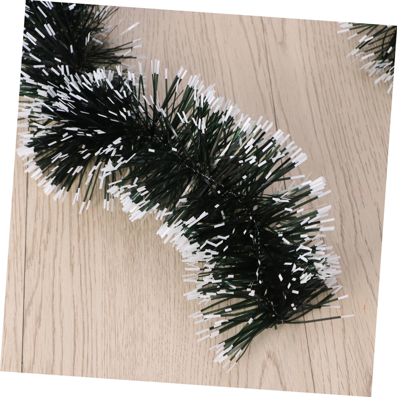 Zerodeko Meters Thick Christmas Tinsel Ribbon Garland with Edging for Hanging Ornaments and Decorations for Christmas Tree Home Decor and Holiday Parties