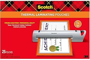 Scotch Laminating Pouches 8.5 x 11 Inches