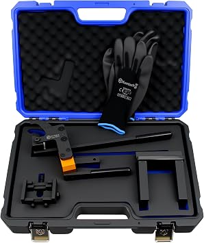 Kuntech Valve Pressure Spring Installer Remover Tool Kit, Valve Spring Removal Pliers Compatible with BMW B38 B48 B58 Engines, Valve Slider Fixing Tool Set with Carrying Case & Gloves