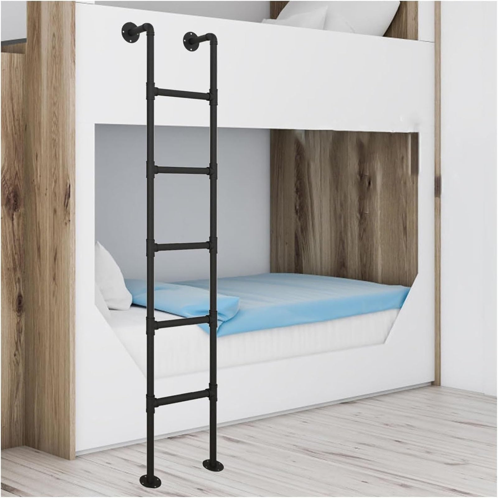 Escalera de Salida para sótano, para Adultos y niños, de 1,0 a 2,4 m, Resistente, para Colgar en la Pared, para techos y garajes, Ideal para literas (tamaño: 1,4 m/55,2 Pulgadas)