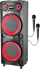 Caixa Torre Pulse SP517 Double 10" Bluetooth 2500W- 2 Mic