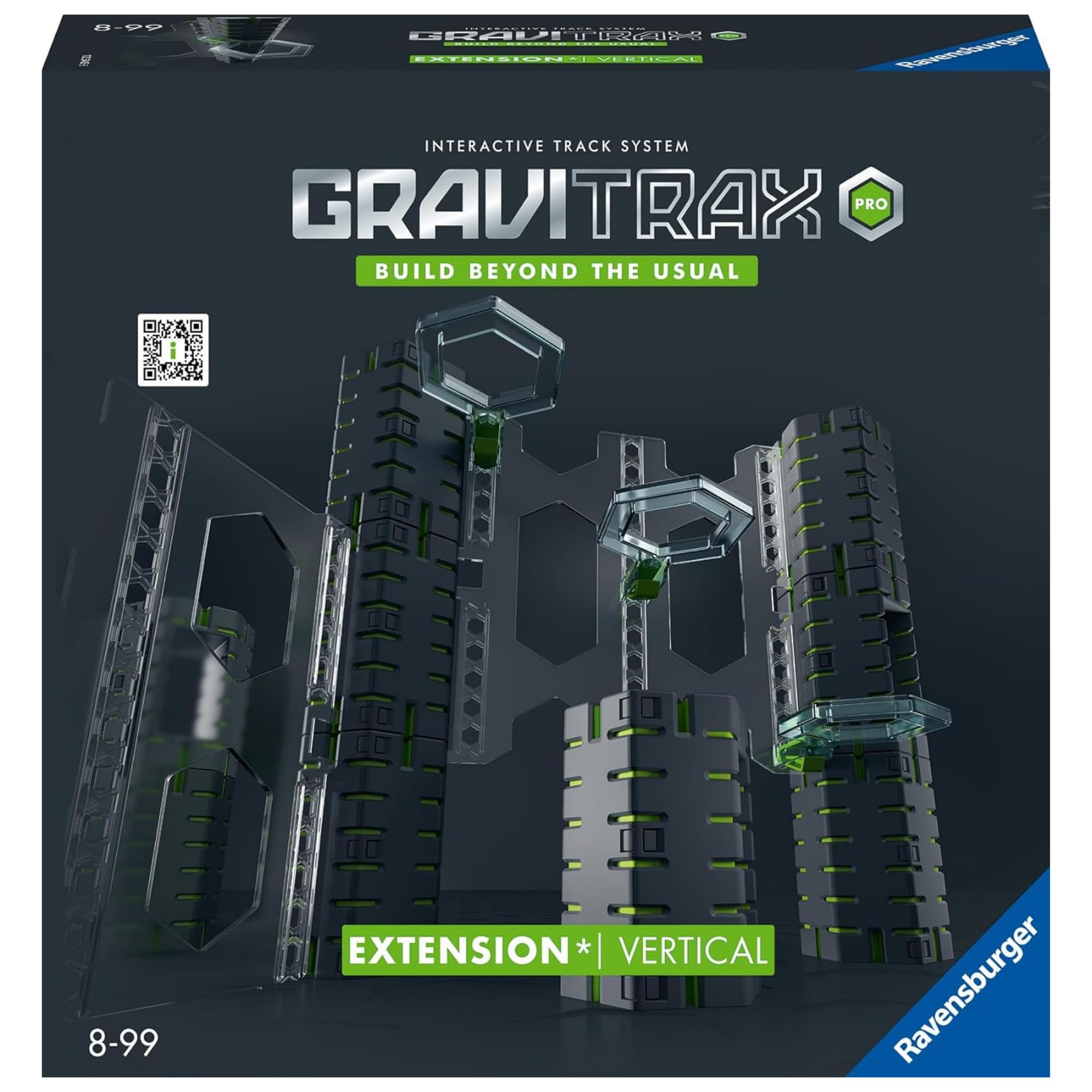 Ravensburger - GraviTrax Pro Vertical, Expansión para Pista de Canicas, Juego Innovador y Educativo STEM, para Niños de 8+ Años y Adultos, Compatible con GraviTrax Starter Set