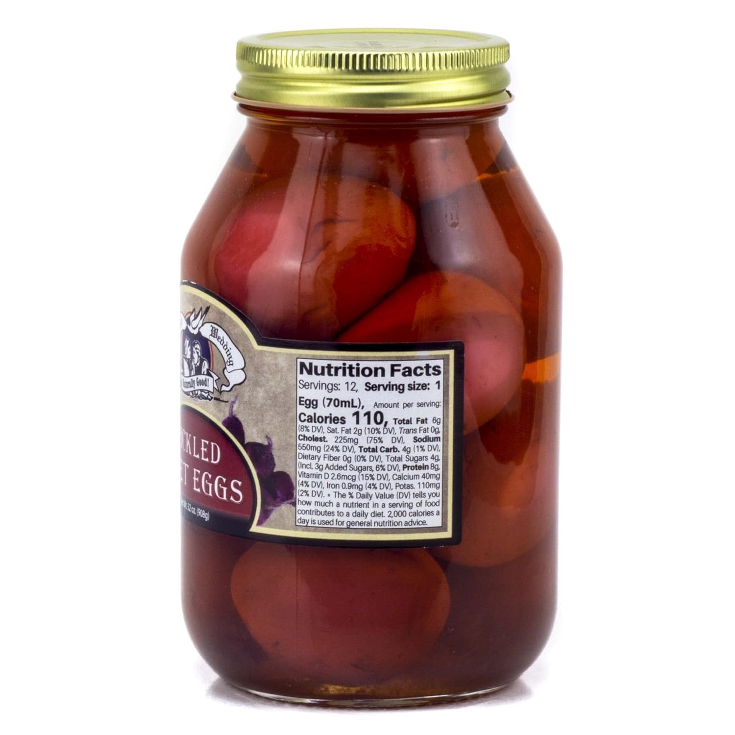 Amish Wedding Pickled Beet Eggs 32oz (Pack of 2)