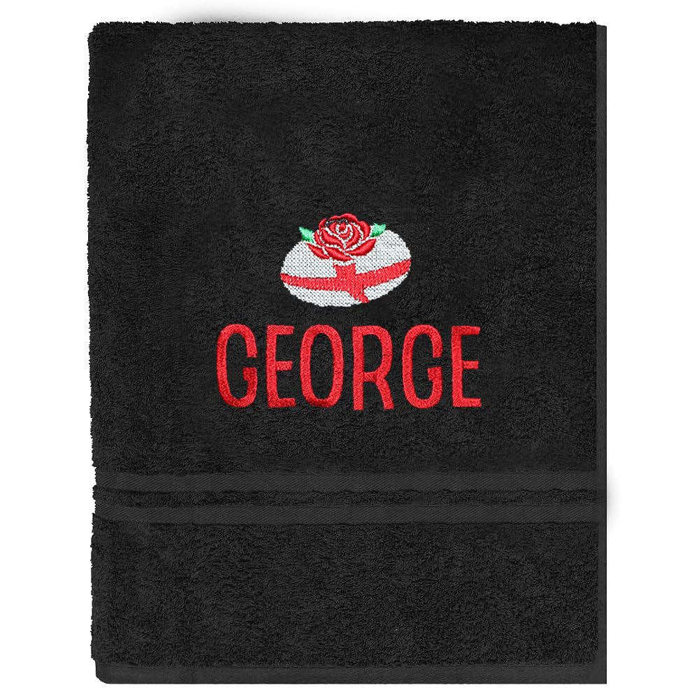 TeddyT's Personalised Men's Rugby Bath Towel (England)