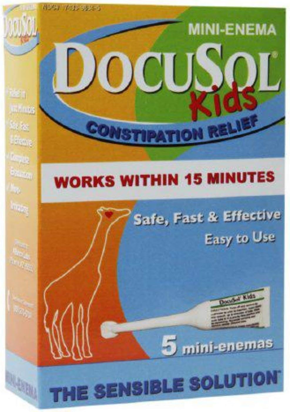 Kids Constipation Relief, Mini Enema 5 ea (Pack of 6)