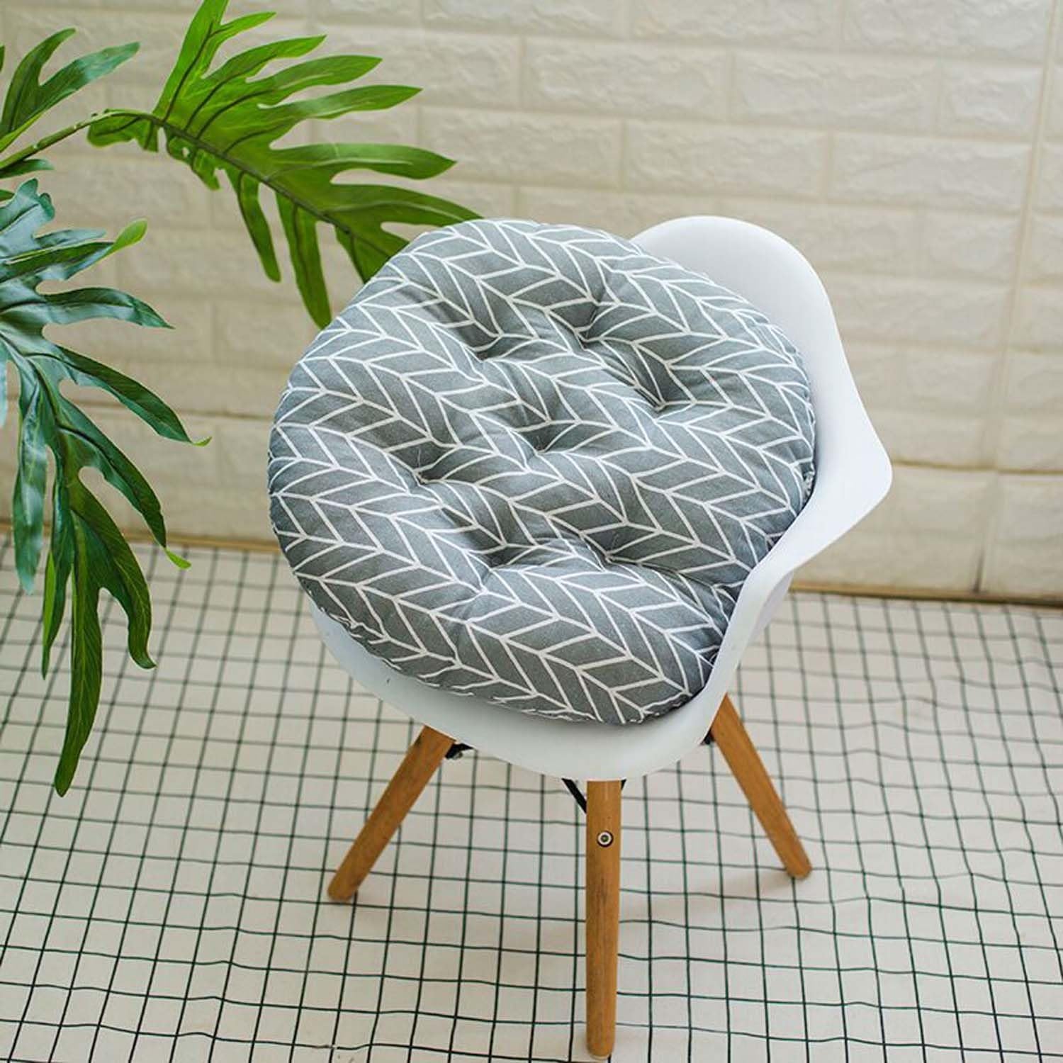 Garden Chair Cushions,Chair Pads round/square 35x35cm/40x40cm,Seat Pads for Dining Chairs,Cover Indoor Outdoor Seat Pad Cushions,for Your Living Room,Patio,Car,And More(A15,35x35 4pcs)