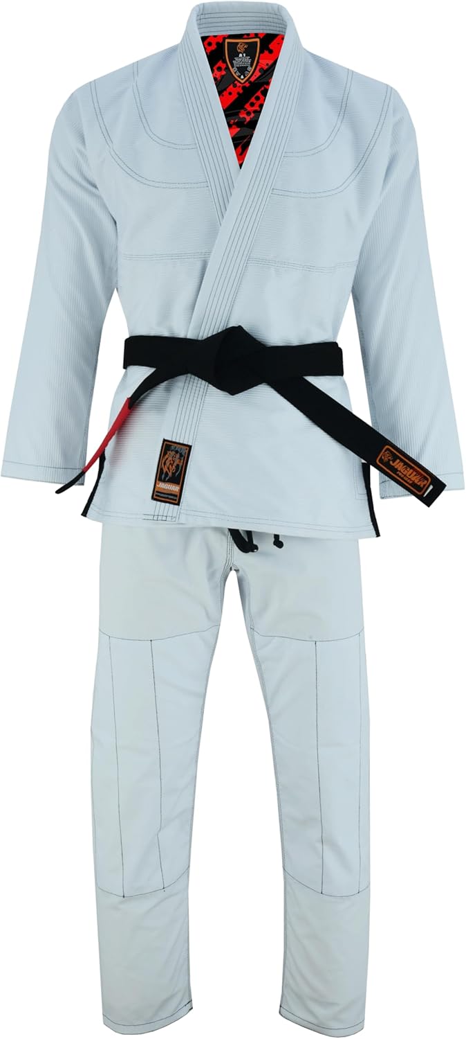 – White Tiger Inner Sublimated Pro Brazilian Jiu Jitsu BJJ Kimono Gi Uniform Unisex - Belt Included