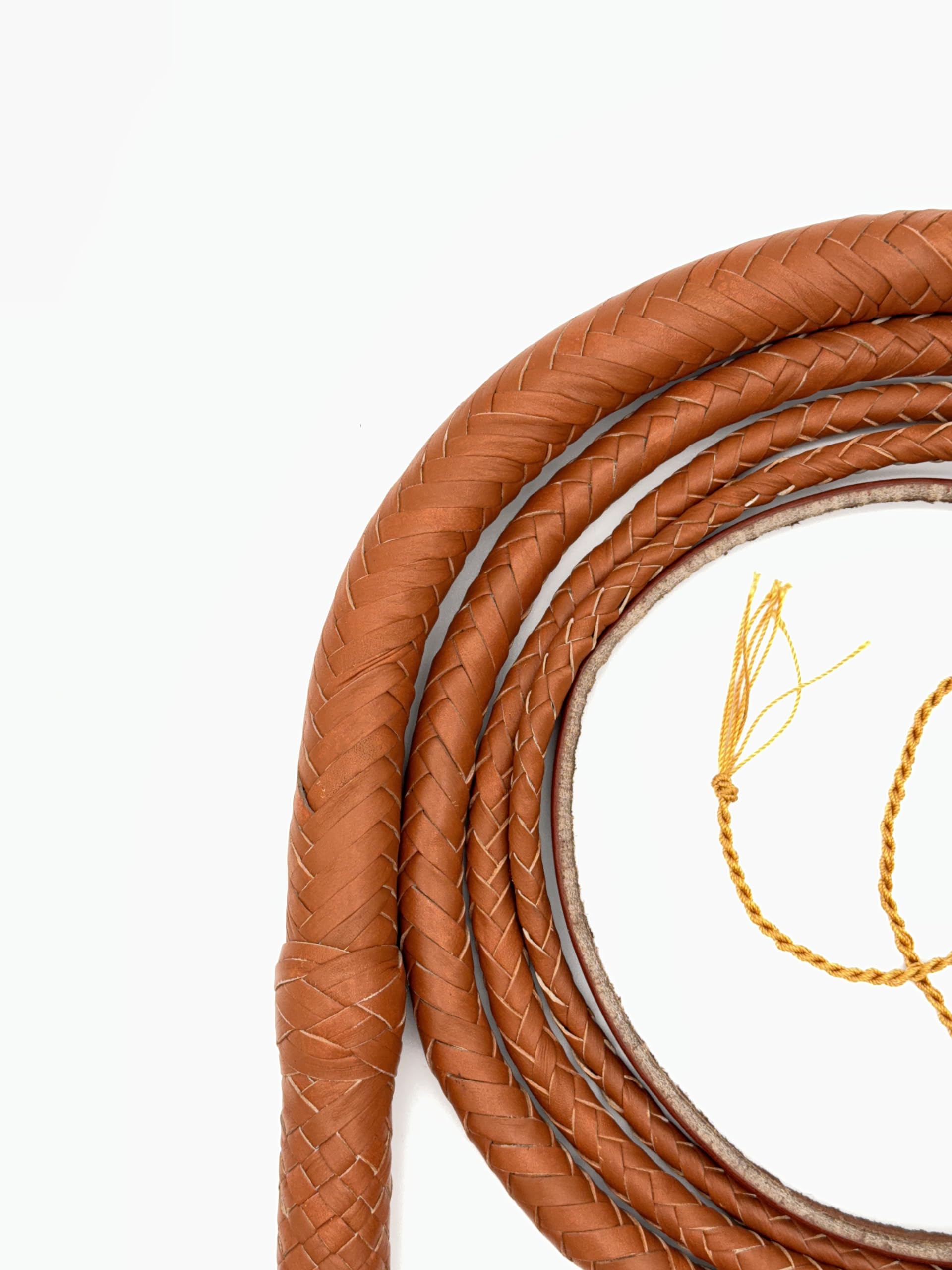 Generisch Heavy Bullenlederpeitsche Bullwhip in Hellbraun/Tan, 3FT-10FT (6FT ~ 183cm)