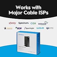 Vista 3 de Hitron CODA56 Módem de Internet por Cable SOLO - DOCSIS 3.1 2.5 Gbps SIN WiFi - Requiere Router Compatible con Xfinity/Spectrum/Cox NO