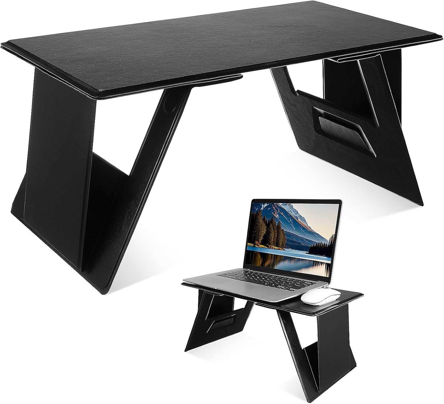 Portable Laptop Stand Foldable Laptop Desk for Bed and Couch, Adjustable Holder with Anti-Slip Design, Lightweight and Durable for Students & Professionals