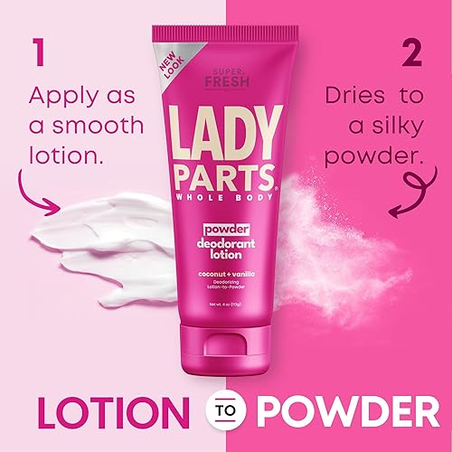 Miniatura 5 de Super Fresh Lady Parts - Loción desodorante con protección en polvo para senos partes privadas entrepierna y muslo interior absorbe el sudor suave