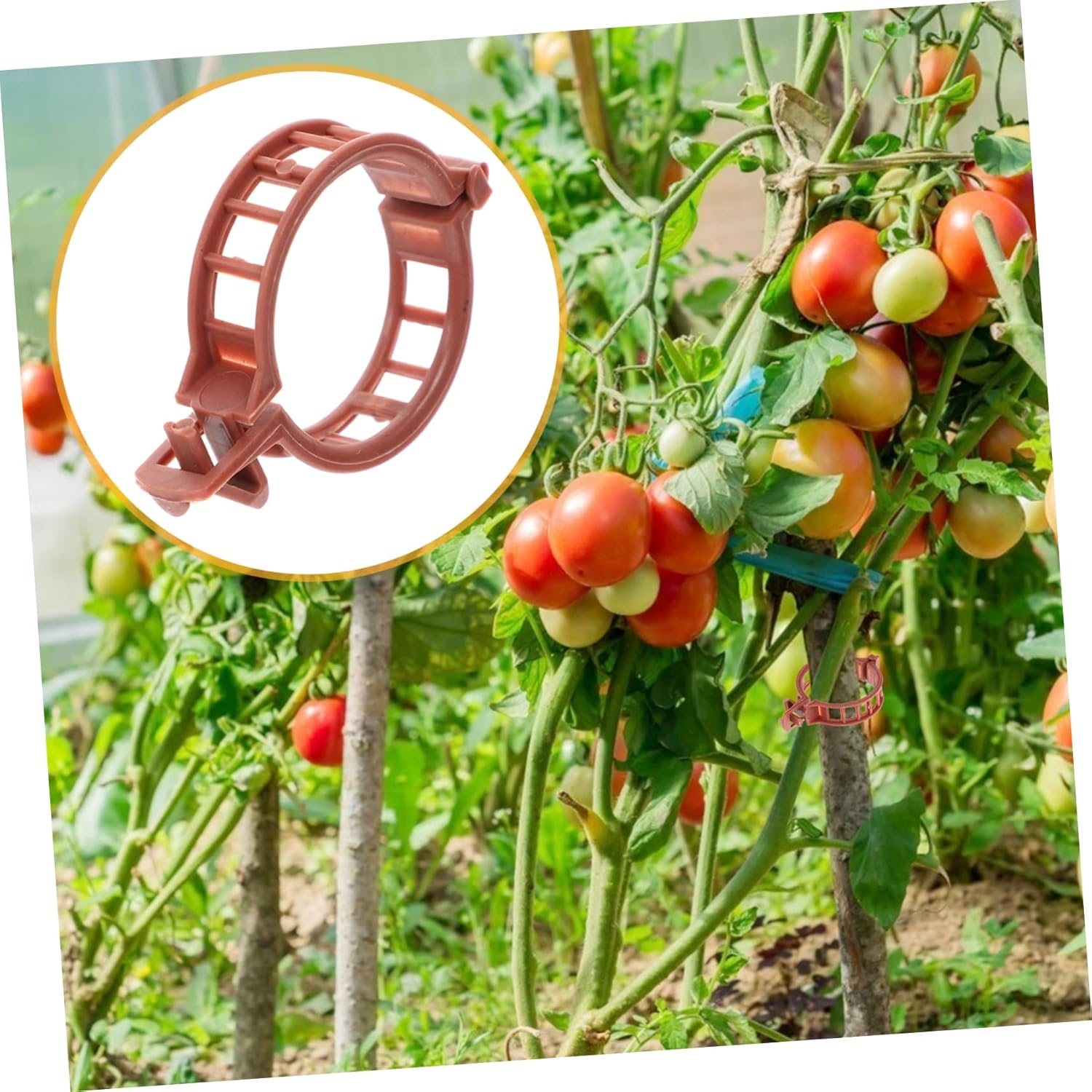 400pcs Garden Plant Support Clips Greenhouse Tomato Stem Clips for Optimal Growth and Staking for Young Trees and Vines Lightweight and Easy to Use
