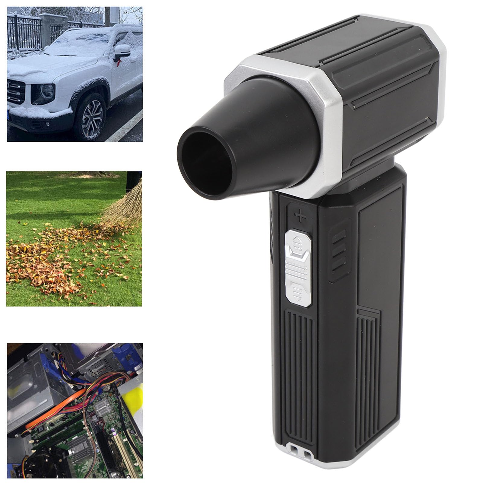 Soffiatore Elettrico per Polvere a Getto Secco 120000 Giri/min 2000mAh 2 Velocità Regolabile Senza Fili Spolveratore Portatile per Campeggio all'aperto Pulizia del Computer