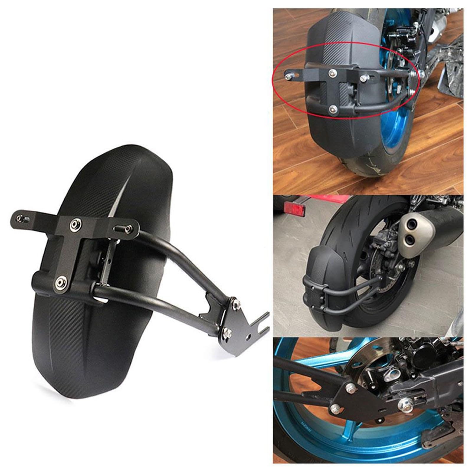 Universale Del Motociclo Parafango Posteriore Guardia Copertura Della Ruota Per CB1300 CB400 CB190R NK150 Fango Splash Guard Protezione