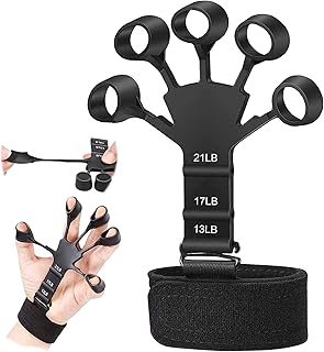 Finger Strengthener, Gripster for Veins, Hand Exerciser, Grip Buddy Strength Trainer, Adjustable Finger Stretcher