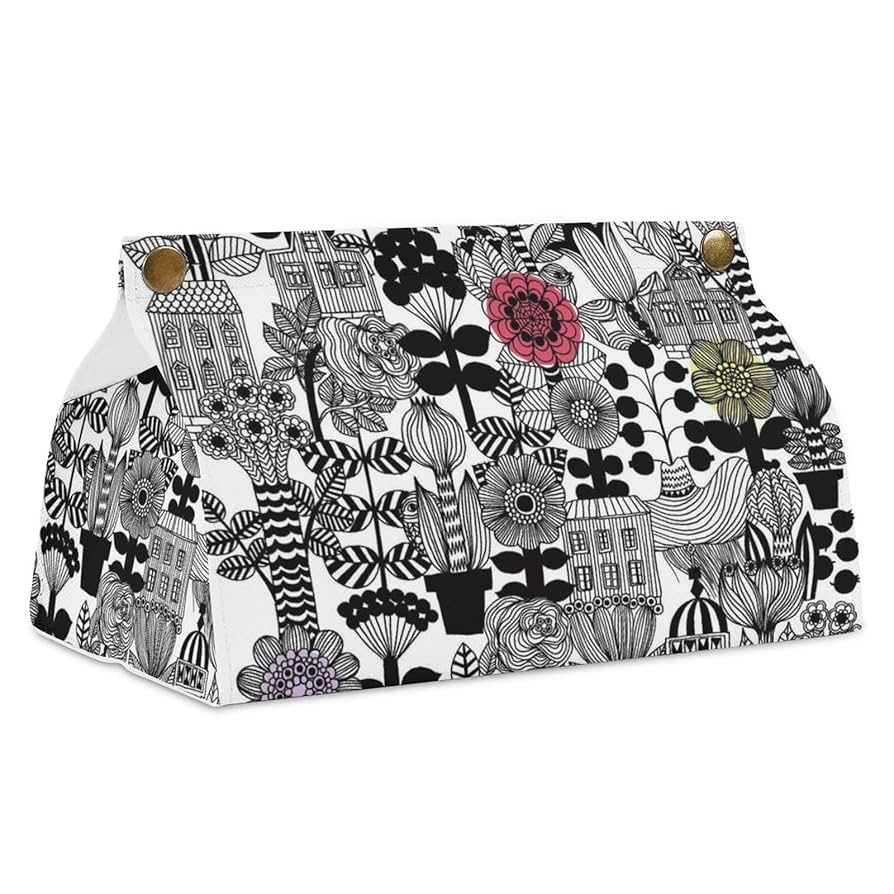 yf7 マリメッコ風 北欧風 ティッシュ コロコロクリーナー 小物カバー 花柄 Amazon｜ティッシュケース おしゃれ PUレザー マリメッコ 花柄