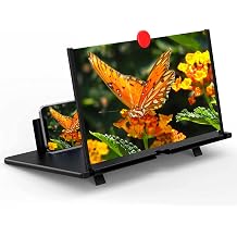 14" Screen Magnifier for Cell Phone 3D HD Magnifing Screen Enlarger Projector for Movies Videos and Gaming Foldable Phone Stand Holder with Screen AmplifierCompatible with All Smartphones