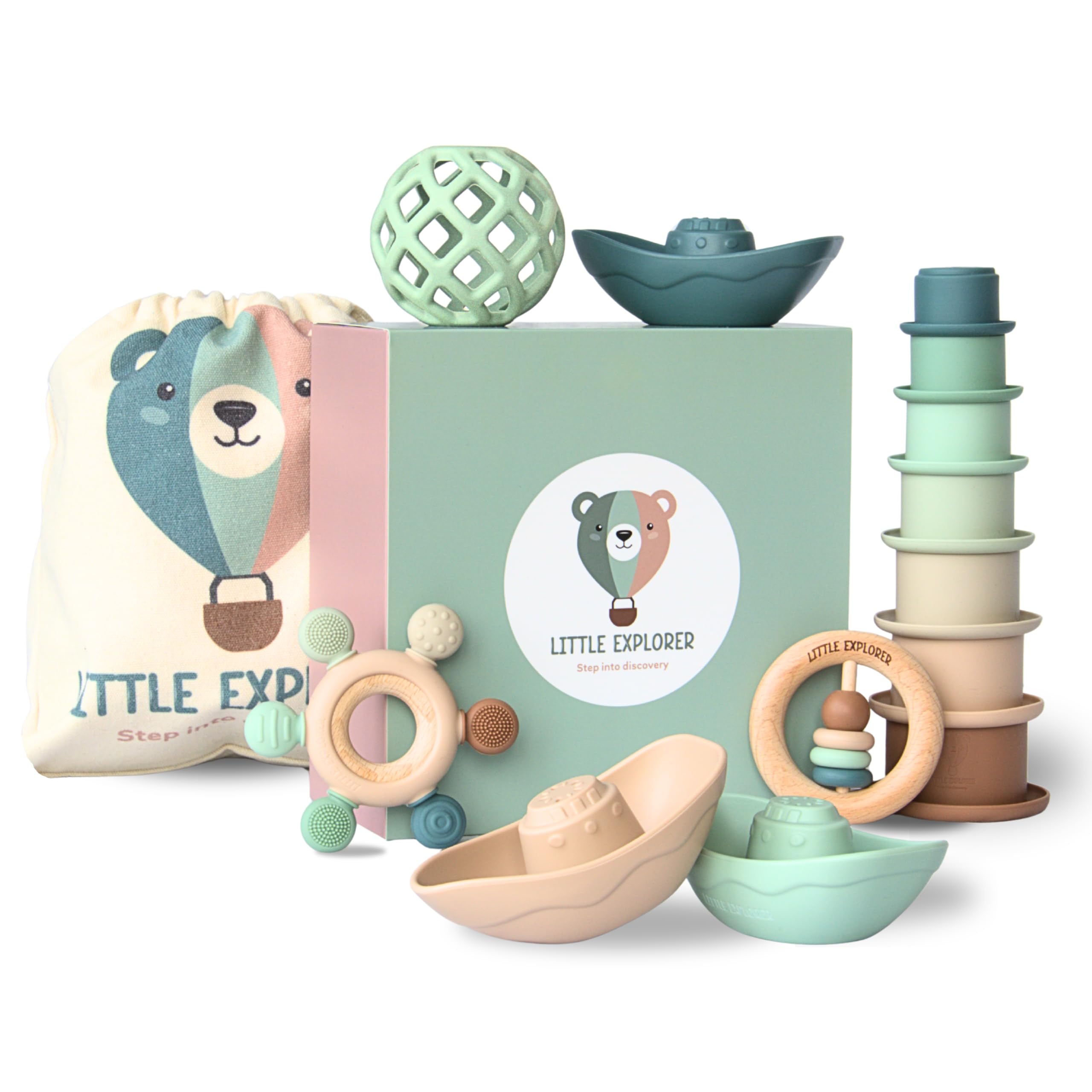 LITTLE EXPLORER - Jouet Eveil Bebe Montessori Cadeau Naissance 0-36M