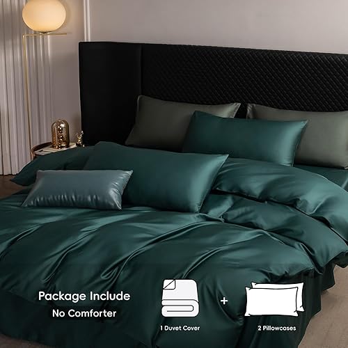 Miniatura 9 de MooMee Queen Duvet Cover Set, 100% Extra Long Staple Cotton 600 Thread Count Sateen Silky Soft Breathable Durable Luxury Hotel Quality Bedding Set