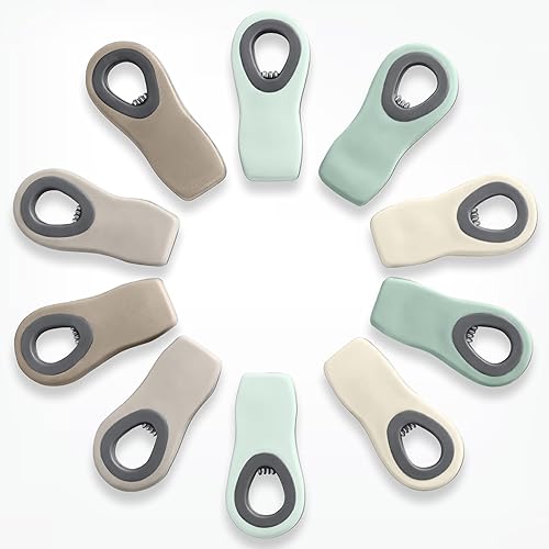 Vista 20 de COOK WITH COLOR Clips para bolsas de chips con imán para almacenamiento de alimentos con agarre hermético para bolsas de pan, bolsas de aperitivos