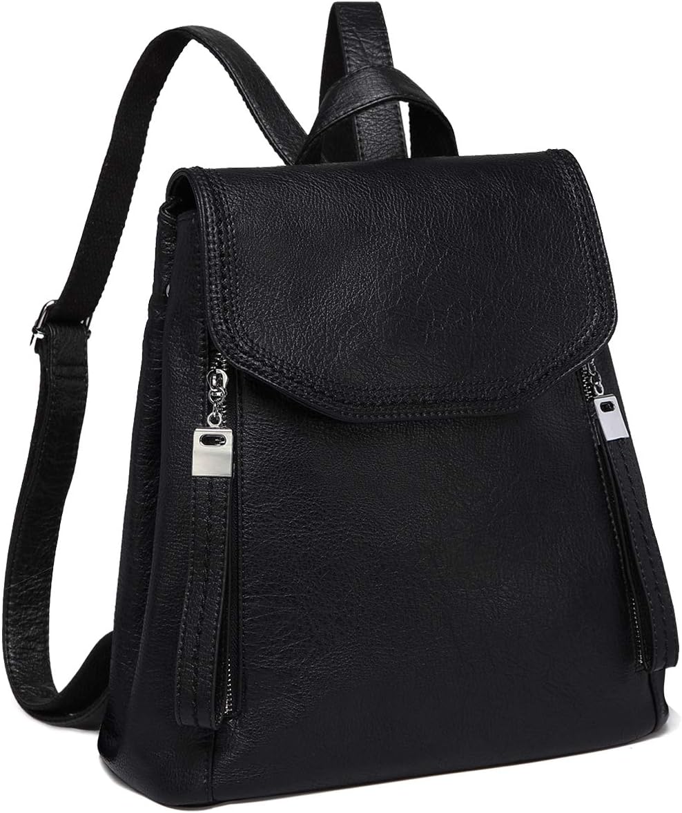 Kasgo Women Backpack Purse, PU Leather Rucksack Vintage Elegant Water