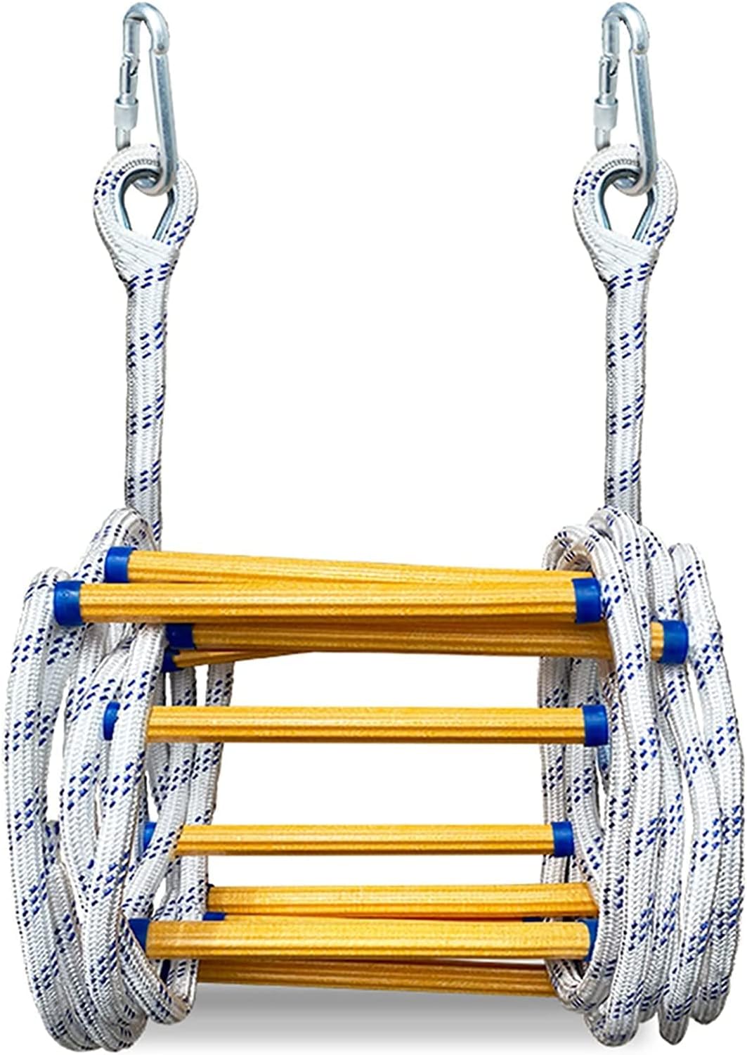 Safety Ladder,Emergency Rope Ladder,Fire Escape Ladder, Fireproof Ladder, Heavysafety Climbing Rope Ladders/3 Meters/9.8Ft