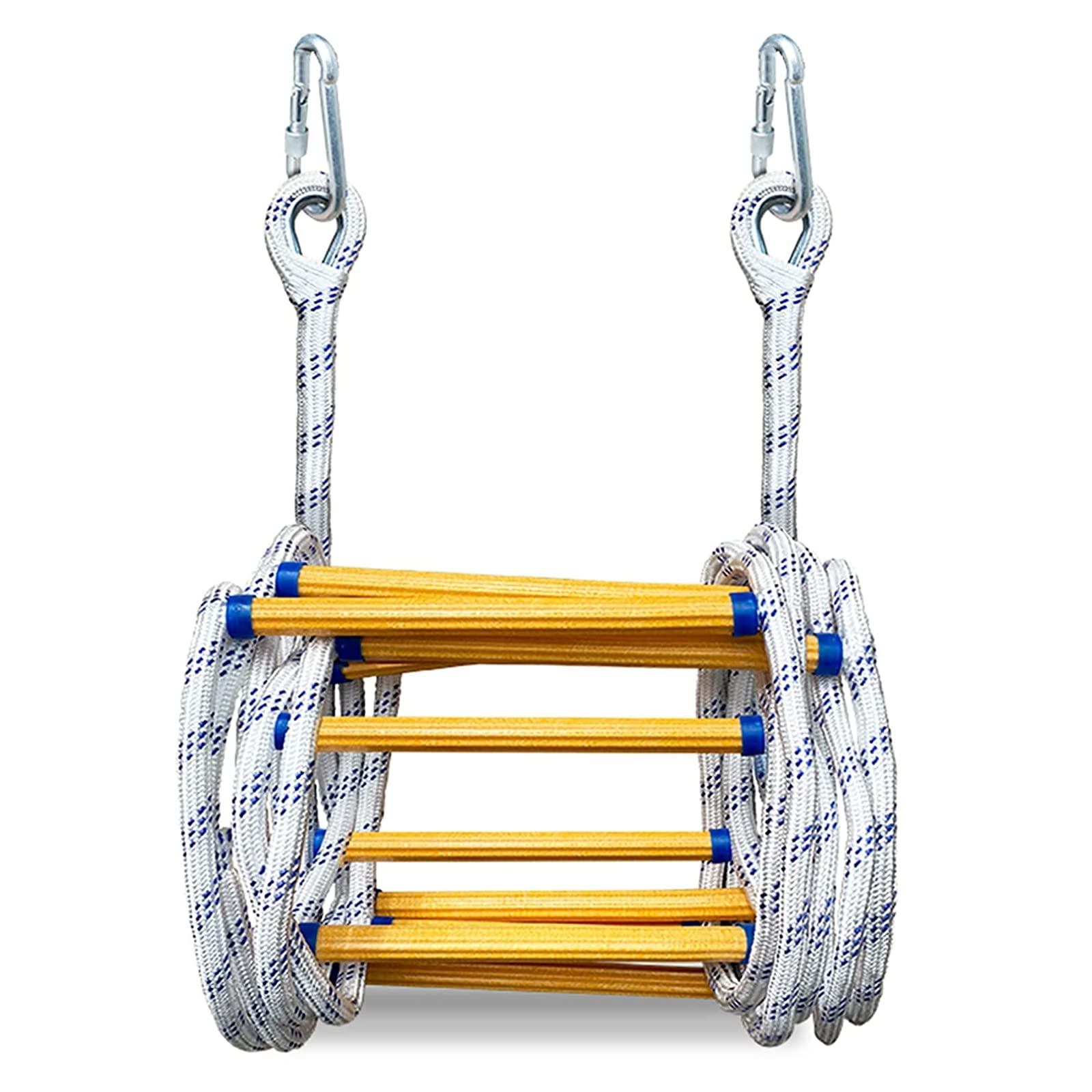 KFGISD, Emergency Fireproof Ladder, Heavysafety Climbing Rope Ladders/25M/82Ft,Rope Ladder(25m/82ft)
