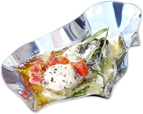 Vista 2 de Outset Grillable Shells, Stainless Steel Grillable Oyster Shells, Set of 12