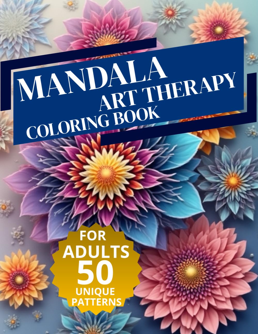 mandala art therapy: coloring book