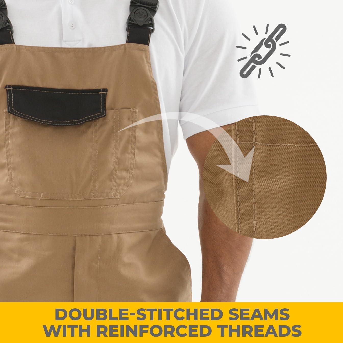 Bib Overall Status - Anatomical knees - Breathable - Dirt/Abrasion Resistant - Reinforced Joints
