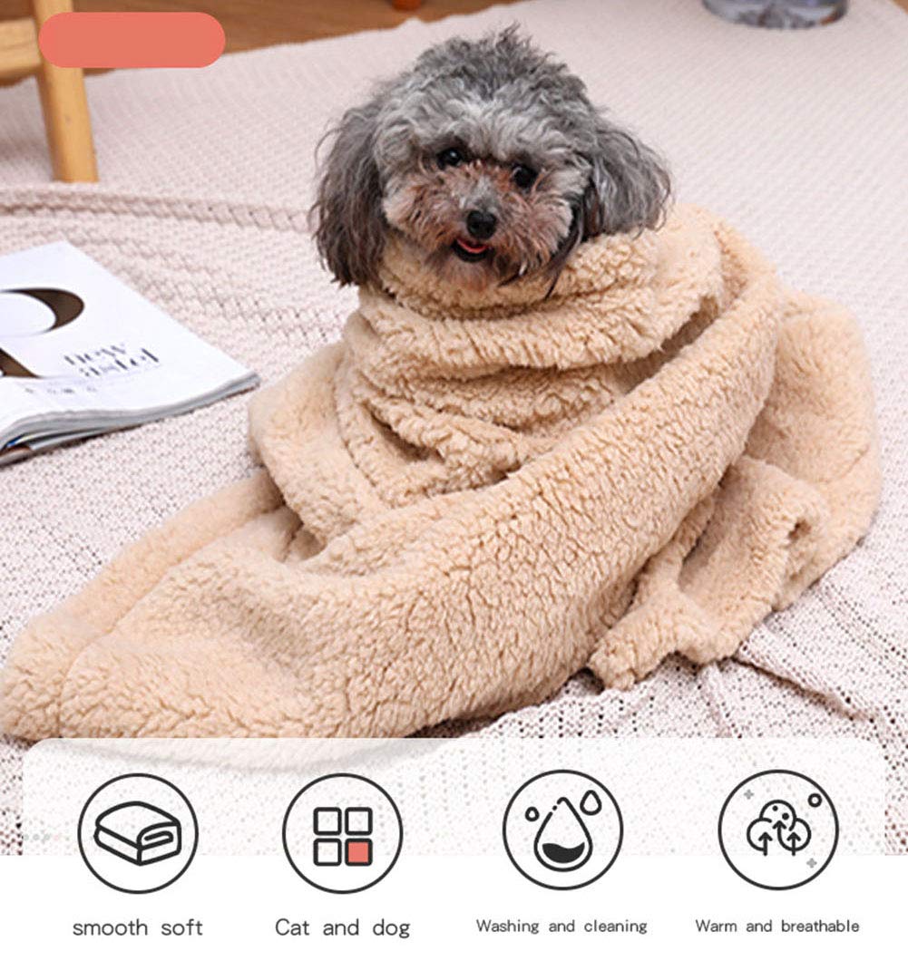 Newwiee 6 Haustierdecken Aus Fleece – Weich, Warm, Waschbar, 61 X 45 Cm (Grau/Beige/Khaki)