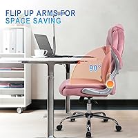 Vista 12 de REFFICER - Sillas de oficina ejecutivas, silla ergonómica de escritorio de oficina con respaldo lumbar, silla de computadora para el hogar