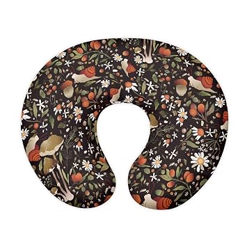 XYZCANDO Nursing Pillow Cover, Mushroom Print Breastfeeding Pillow Slipcover for Baby Girls&Boys, Nursing Pillow Case for Newborn, Soft Polyester Feeding Cushion Covers