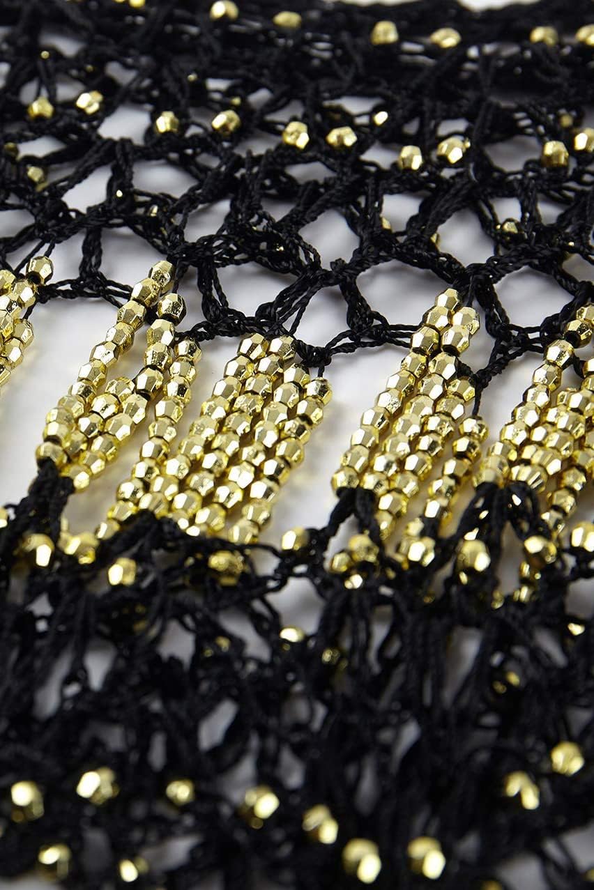 BABEYOND 1920s Shawl Wraps Gatsby Beaded Evening Cape Bridal Shawl Bolero Flapper Cover Up - Image 5