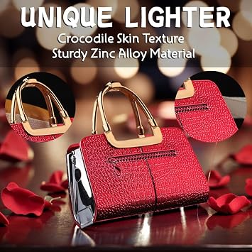 Cute Pretty Lighter Butane, Soft Flame Lighters Fashion Nice Lighter, Unique for Women Candles Gift Camping BBQ (No Butane Fule) (05#)