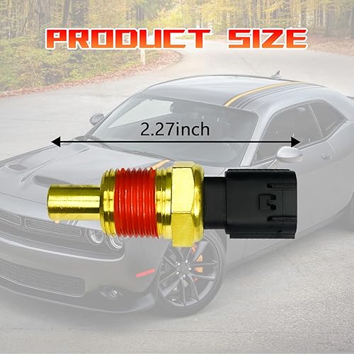 Miniatura 2 de Sensor de temperatura del refrigerante del motor, sensor de termostato de temperatura del agua para reemplazar al automóvil OEM # 5149077AB