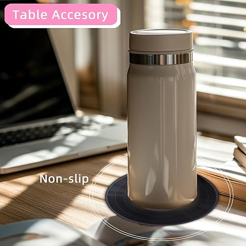 Miniatura 4 de Juego de 6 posavasos de vinilo retro para bebidas, divertidos posavasos de vinilo para tazas, juego de 6 para regalos de música, decoración musical