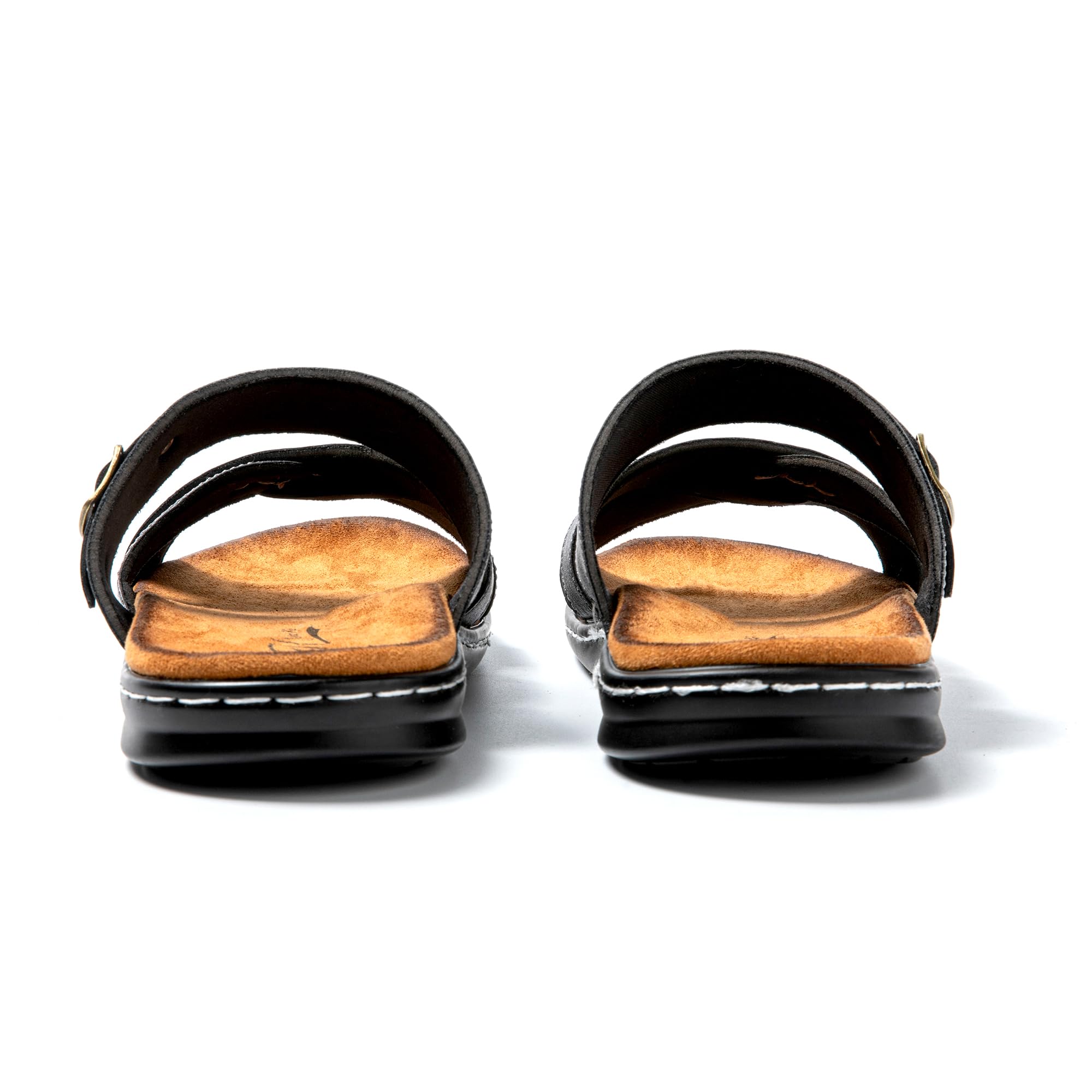JOMIX Mules Homme Sandales de Plage Tongs Hommes Chaussons d'été Confortables pour Maison Piscine Douche