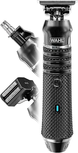Wahl Pro Series High Visibility Trimmer, Close Cutting Blade, Lithium-Ion, Waterproof Beard Trimmer, Grooming Kit, Interchangeable Heads, Professional, Cordless, Close Cutting