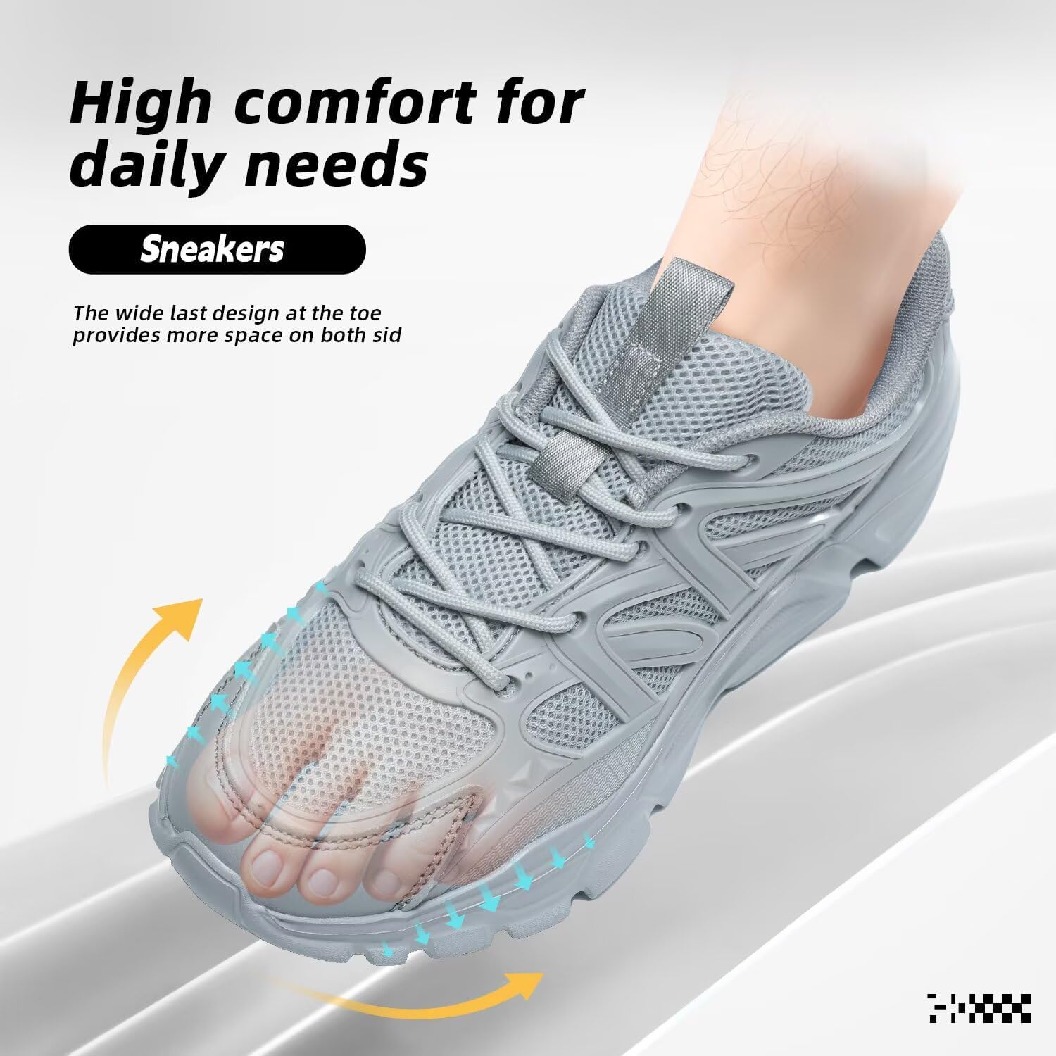 Womens Ladies Walking Shoes Fashion Running Sneakers Casual Comfor Lightweight Breathable Soft Sole Gym Tennis Work - Image 4
