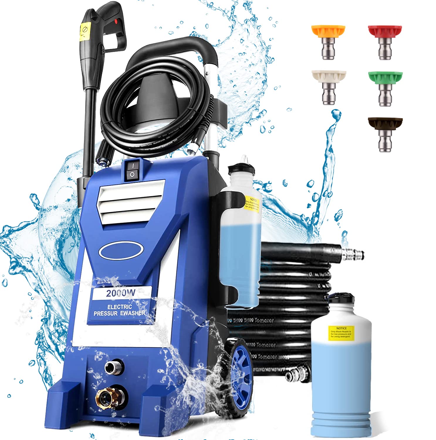 Photo 1 of *UNTESTED* Pressure Washer-3000PSI Max 2.6GPM Electric Pressure Washer - Blue