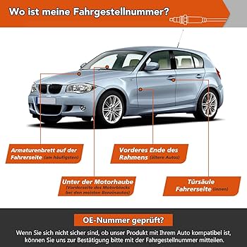 Repuesto Bmw 11787571263 NOX Sensor Für BMW 1 E81 E82 E87 E88 3 E90 E91 E92 E93 N43 11787587130 5WK96621K Sonda Lambda BMW N43