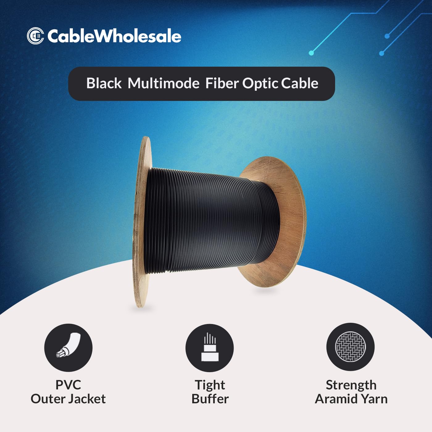 Amazon.com: CableWholesale 12-Strand Fiber Indoor/Outdoor Fiber